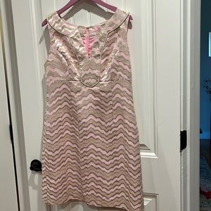 Pink chevron dress